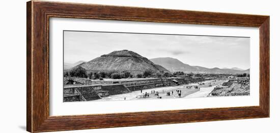 ¡Viva Mexico! Panoramic Collection - Teotihuacan Pyramid II-Philippe Hugonnard-Framed Photographic Print