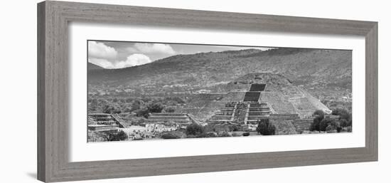 ¡Viva Mexico! Panoramic Collection - Teotihuacan Pyramid of the Sun I-Philippe Hugonnard-Framed Photographic Print