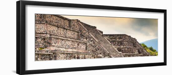 ¡Viva Mexico! Panoramic Collection - Teotihuacan Pyramids III-Philippe Hugonnard-Framed Photographic Print