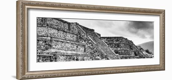 ¡Viva Mexico! Panoramic Collection - Teotihuacan Pyramids IV-Philippe Hugonnard-Framed Photographic Print