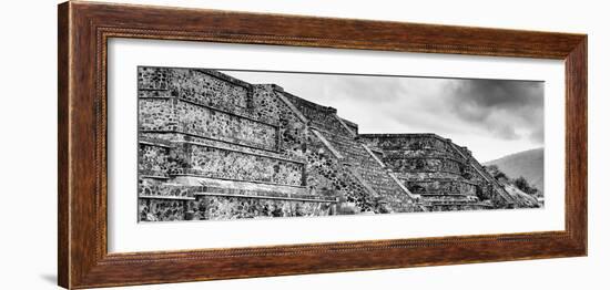 ¡Viva Mexico! Panoramic Collection - Teotihuacan Pyramids IV-Philippe Hugonnard-Framed Photographic Print