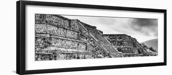 ¡Viva Mexico! Panoramic Collection - Teotihuacan Pyramids IV-Philippe Hugonnard-Framed Photographic Print