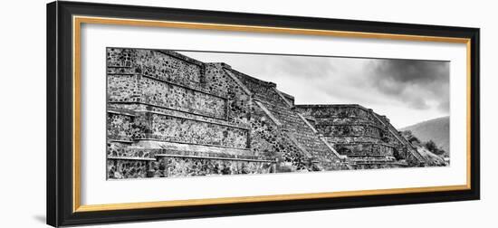 ¡Viva Mexico! Panoramic Collection - Teotihuacan Pyramids IV-Philippe Hugonnard-Framed Photographic Print