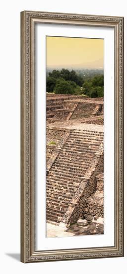 ¡Viva Mexico! Panoramic Collection - Teotihuacan Pyramids of the Sun III-Philippe Hugonnard-Framed Photographic Print