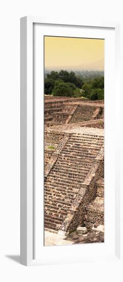 ¡Viva Mexico! Panoramic Collection - Teotihuacan Pyramids of the Sun III-Philippe Hugonnard-Framed Photographic Print