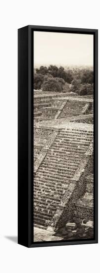 ¡Viva Mexico! Panoramic Collection - Teotihuacan Pyramids of the Sun-Philippe Hugonnard-Framed Premier Image Canvas