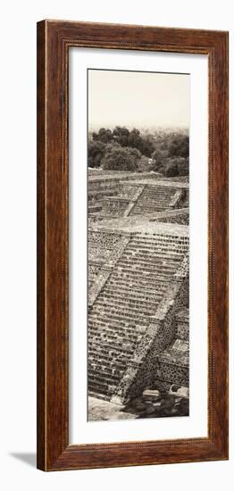 ¡Viva Mexico! Panoramic Collection - Teotihuacan Pyramids of the Sun-Philippe Hugonnard-Framed Photographic Print