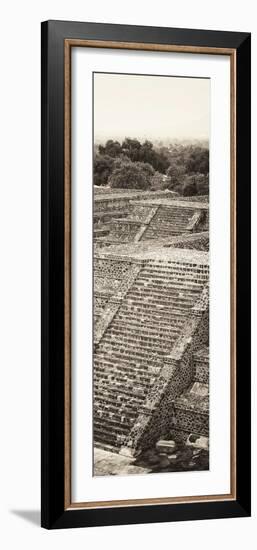 ¡Viva Mexico! Panoramic Collection - Teotihuacan Pyramids of the Sun-Philippe Hugonnard-Framed Photographic Print