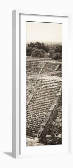 ¡Viva Mexico! Panoramic Collection - Teotihuacan Pyramids of the Sun-Philippe Hugonnard-Framed Photographic Print