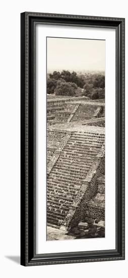 ¡Viva Mexico! Panoramic Collection - Teotihuacan Pyramids of the Sun-Philippe Hugonnard-Framed Photographic Print