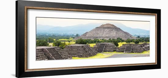 ¡Viva Mexico! Panoramic Collection - Teotihuacan Pyramids V-Philippe Hugonnard-Framed Photographic Print