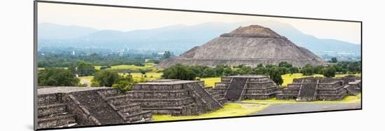 ¡Viva Mexico! Panoramic Collection - Teotihuacan Pyramids V-Philippe Hugonnard-Mounted Photographic Print