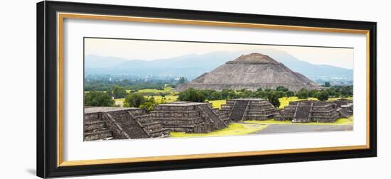 ¡Viva Mexico! Panoramic Collection - Teotihuacan Pyramids V-Philippe Hugonnard-Framed Photographic Print