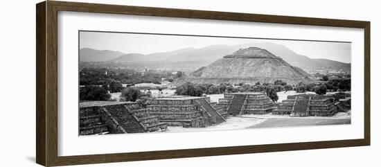 ¡Viva Mexico! Panoramic Collection - Teotihuacan Pyramids VI-Philippe Hugonnard-Framed Photographic Print