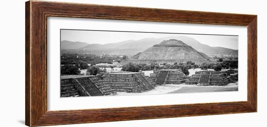 ¡Viva Mexico! Panoramic Collection - Teotihuacan Pyramids VI-Philippe Hugonnard-Framed Photographic Print