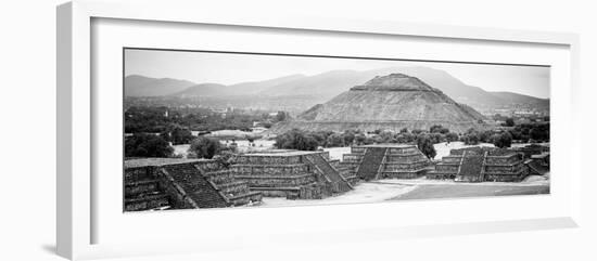 ¡Viva Mexico! Panoramic Collection - Teotihuacan Pyramids VI-Philippe Hugonnard-Framed Photographic Print