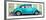 ¡Viva Mexico! Panoramic Collection - The Turquoise VW Beetle Car with Lime Green Street Wall-Philippe Hugonnard-Framed Photographic Print