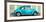 ¡Viva Mexico! Panoramic Collection - The Turquoise VW Beetle Car with Lime Green Street Wall-Philippe Hugonnard-Framed Photographic Print