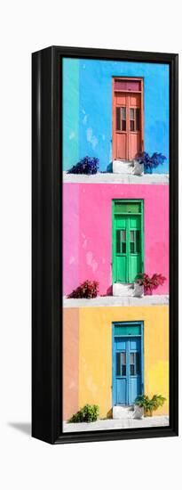 ¡Viva Mexico! Panoramic Collection - Tree Colorful Doors VIII-Philippe Hugonnard-Framed Premier Image Canvas