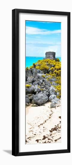 ¡Viva Mexico! Panoramic Collection - Tulum Ruins along Caribbean Coastline III-Philippe Hugonnard-Framed Photographic Print