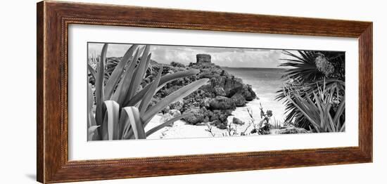 ¡Viva Mexico! Panoramic Collection - Tulum Ruins along Caribbean Coastline VI-Philippe Hugonnard-Framed Photographic Print