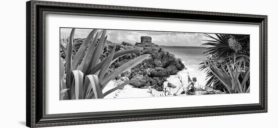 ¡Viva Mexico! Panoramic Collection - Tulum Ruins along Caribbean Coastline VI-Philippe Hugonnard-Framed Photographic Print