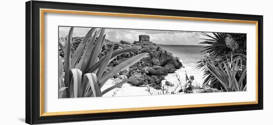 ¡Viva Mexico! Panoramic Collection - Tulum Ruins along Caribbean Coastline VI-Philippe Hugonnard-Framed Photographic Print