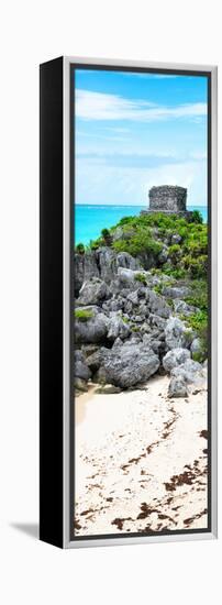 ¡Viva Mexico! Panoramic Collection - Tulum Ruins along Caribbean Coastline-Philippe Hugonnard-Framed Premier Image Canvas