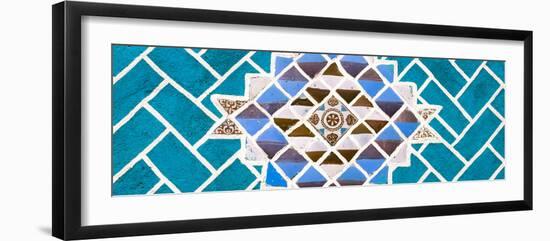 ¡Viva Mexico! Panoramic Collection - Turquoise Mosaics-Philippe Hugonnard-Framed Photographic Print