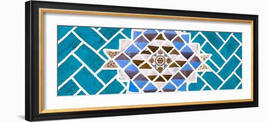 ¡Viva Mexico! Panoramic Collection - Turquoise Mosaics-Philippe Hugonnard-Framed Photographic Print