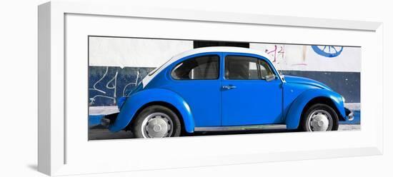 ¡Viva Mexico! Panoramic Collection - VW Beetle Blue-Philippe Hugonnard-Framed Photographic Print