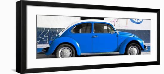 ¡Viva Mexico! Panoramic Collection - VW Beetle Blue-Philippe Hugonnard-Framed Photographic Print