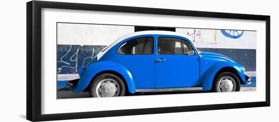 ¡Viva Mexico! Panoramic Collection - VW Beetle Blue-Philippe Hugonnard-Framed Photographic Print