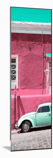 ¡Viva Mexico! Panoramic Collection - VW Beetle Car and Pink Wall-Philippe Hugonnard-Mounted Photographic Print