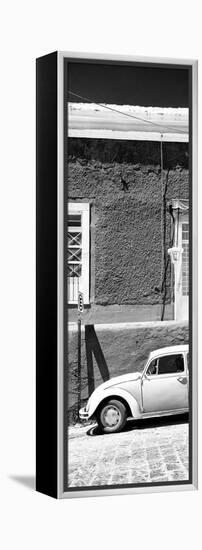 ¡Viva Mexico! Panoramic Collection - VW Beetle Car B&W-Philippe Hugonnard-Framed Premier Image Canvas