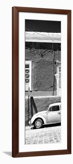 ¡Viva Mexico! Panoramic Collection - VW Beetle Car B&W-Philippe Hugonnard-Framed Photographic Print