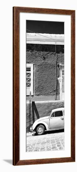 ¡Viva Mexico! Panoramic Collection - VW Beetle Car B&W-Philippe Hugonnard-Framed Photographic Print