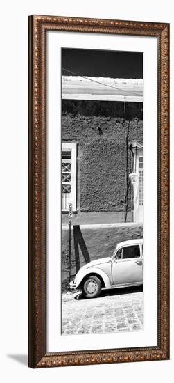 ¡Viva Mexico! Panoramic Collection - VW Beetle Car B&W-Philippe Hugonnard-Framed Photographic Print