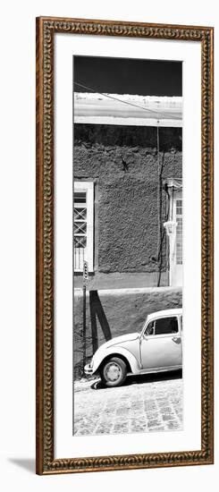 ¡Viva Mexico! Panoramic Collection - VW Beetle Car B&W-Philippe Hugonnard-Framed Photographic Print