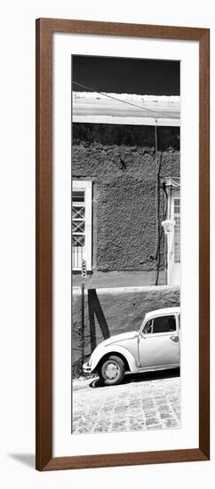 ¡Viva Mexico! Panoramic Collection - VW Beetle Car B&W-Philippe Hugonnard-Framed Photographic Print