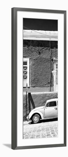 ¡Viva Mexico! Panoramic Collection - VW Beetle Car B&W-Philippe Hugonnard-Framed Photographic Print