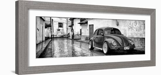 ¡Viva Mexico! Panoramic Collection - VW Beetle Car in San Cristobal de Las Casas-Philippe Hugonnard-Framed Photographic Print