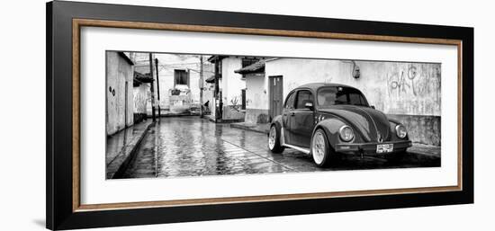 ¡Viva Mexico! Panoramic Collection - VW Beetle Car in San Cristobal de Las Casas-Philippe Hugonnard-Framed Photographic Print