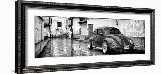 ¡Viva Mexico! Panoramic Collection - VW Beetle Car in San Cristobal de Las Casas-Philippe Hugonnard-Framed Photographic Print