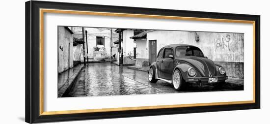 ¡Viva Mexico! Panoramic Collection - VW Beetle Car in San Cristobal de Las Casas-Philippe Hugonnard-Framed Photographic Print