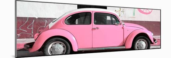 ¡Viva Mexico! Panoramic Collection - VW Beetle Light Pink-Philippe Hugonnard-Mounted Photographic Print
