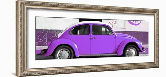 ¡Viva Mexico! Panoramic Collection - VW Beetle Purple-Philippe Hugonnard-Framed Photographic Print