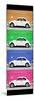 ¡Viva Mexico! Panoramic Collection - White VW Beetle Cars II-Philippe Hugonnard-Mounted Photographic Print