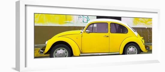 ¡Viva Mexico! Panoramic Collection - Yellow VW Beetle-Philippe Hugonnard-Framed Photographic Print