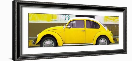 ¡Viva Mexico! Panoramic Collection - Yellow VW Beetle-Philippe Hugonnard-Framed Photographic Print